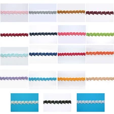 Unotrim 1" Offwhite red Blue Yellow Flower Venice Lace Floral Trimming By Yard