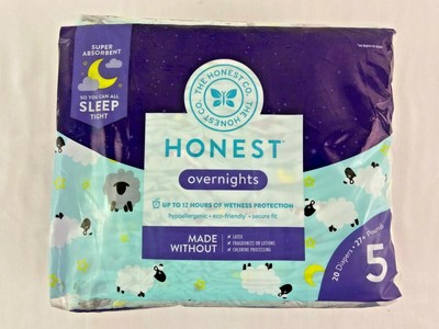 honest overnight diapers size 5