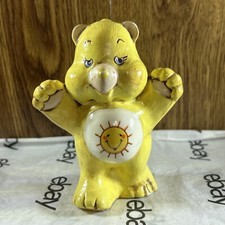 Vintage Toy PVC Care Bears Funshine Bear Porcelain Figure.