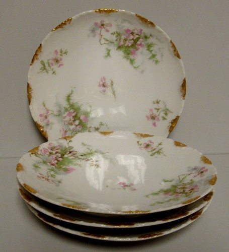 Theodore Haviland APFELBLÜTE (SCHLEIGER 146) Coupe Brotteller 4er SET