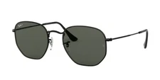 New Ray Ban Sunglasses HEXAGONAL RB 3548N 002/58 51MM BLACK/GREY POLARIZED LENS 