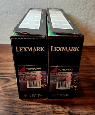 Genuine Lexmark C746A1MG Return Program Toner Cartridge - 7K - Magenta