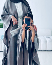 Girls Kids amp;Women Open Abaya Cardigan Islamic Long Robes Kimono Ramadan