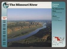 The Missouri River  Story of America History Card Famous Places