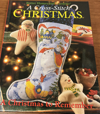 Better Homes & Gardens:A CROSS STITCH CHRISTMAS (2 Different Books). N