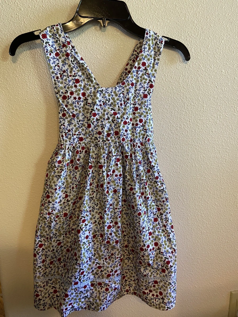 Girls Floral Criss Cross Summer Dress Size 5 6 by Sweet eBay