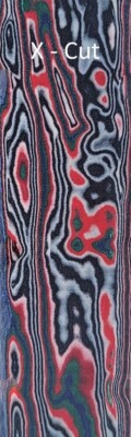 CRAZY FIBER ELECTRIC ZEBRA (2) .250 CRAZYFIBER KNIFE SCALES 1.6 X 5.6(X)