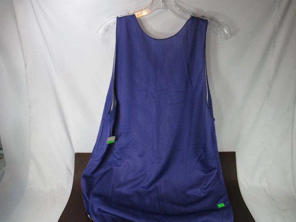 Camiseta deportiva de baloncesto Don Alleson grande púrpura/blanca (100 % nailon) (D ED) Foto 2 de 4