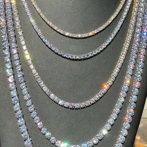 Cubic Zirconia Tennis Costume Necklaces & Pendants
