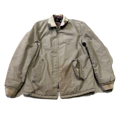 Vintage Sir Jac Clicker Jacket Mens 40 70s 60s Workwear Casual