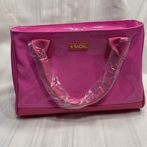 Sachl Designer Pink Patton PVC Handbag Insulated Lunch Box Cooler Bag
