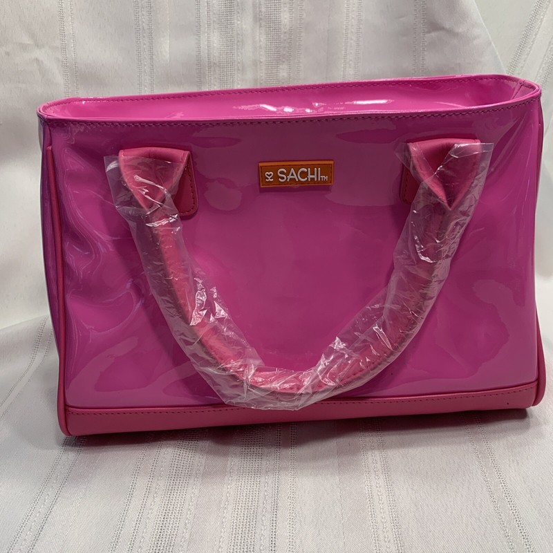 Sachl Designer Pink Patton PVC Handbag Insulated Lunch Box Cooler Bag
