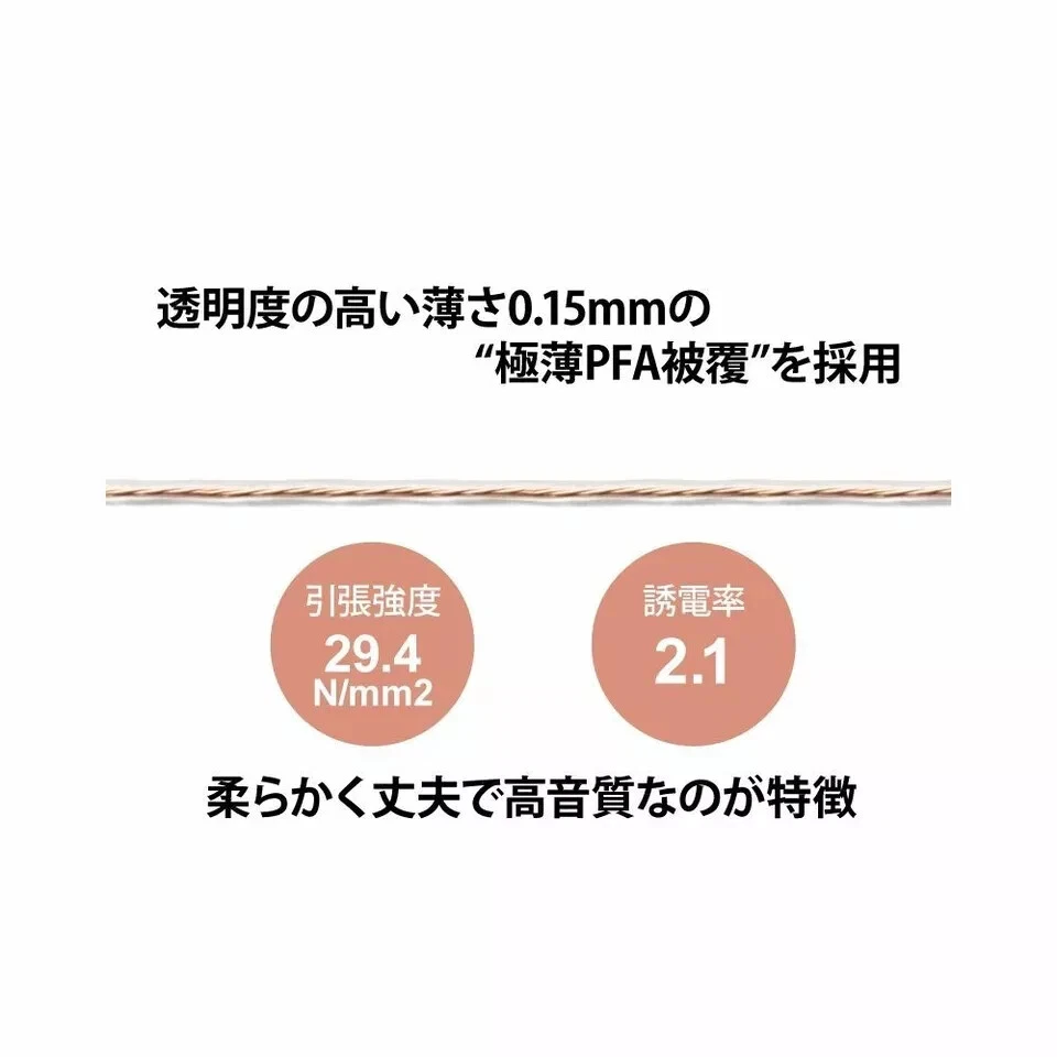 Cable de cable trenzado estándar OYAIDE 10m cable re-cable 19/0,08 Foto 2 de 3