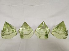 4 ANTIQUE BELOW DECK SHIP LANTERNS GLASS PRISMS LIGHT NAUTICAL 1880 PAPERWEIGHTS