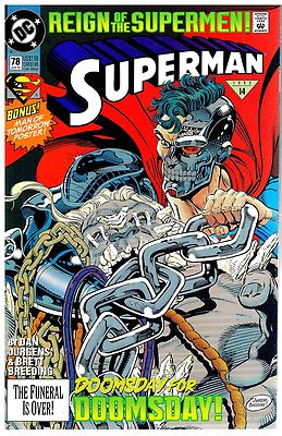 Superman (Vol.2) No.78 / 1993 Cyborg Superman vs. Doomsday / Mit Poster