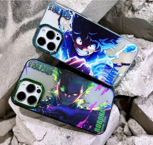 One Piece Luffy Zoro Mobile Phone Case For iPhone 12 13 14 15 Pro Max Cover Skin - Picture 1 of 13