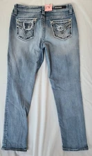 Vigoss Womens Heritage Fit Capri Jeans Mid Rise Blue Denim Size 4 ( 30x26 )