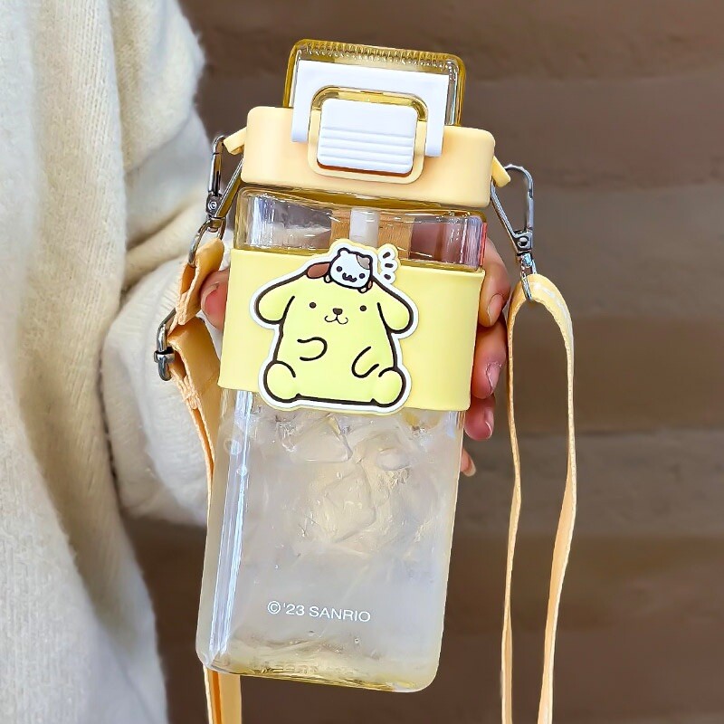 Sanrio Pompompurin Water Bottle Large Capacity with Removable