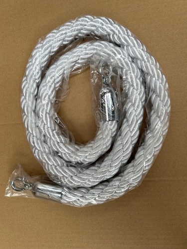 TOP QUALITY QUEUE BARRIER ROPE TWISTED OR VELVET 1.5m LONG FOR BARRIER POSTS - Picture 6 of 16
