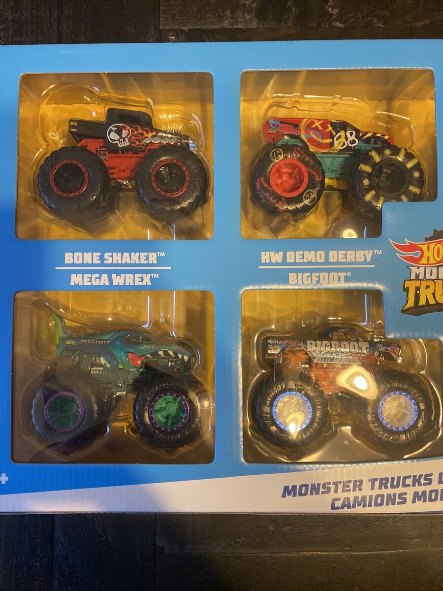 Hot Wheels Monster Trucks Live 8-Pack, Toy Trucks, Gift For Kids 3 Years &  Up