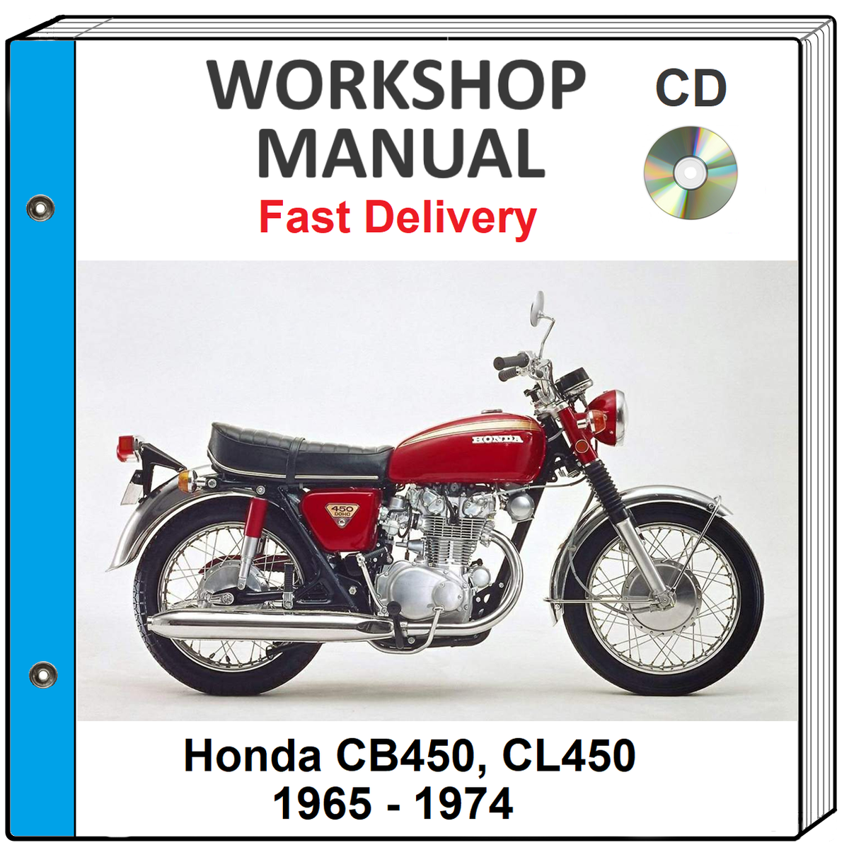 HONDA CB450 CL450 1969 1970 1971 1972 1973 1974 SERVICE REPAIR 