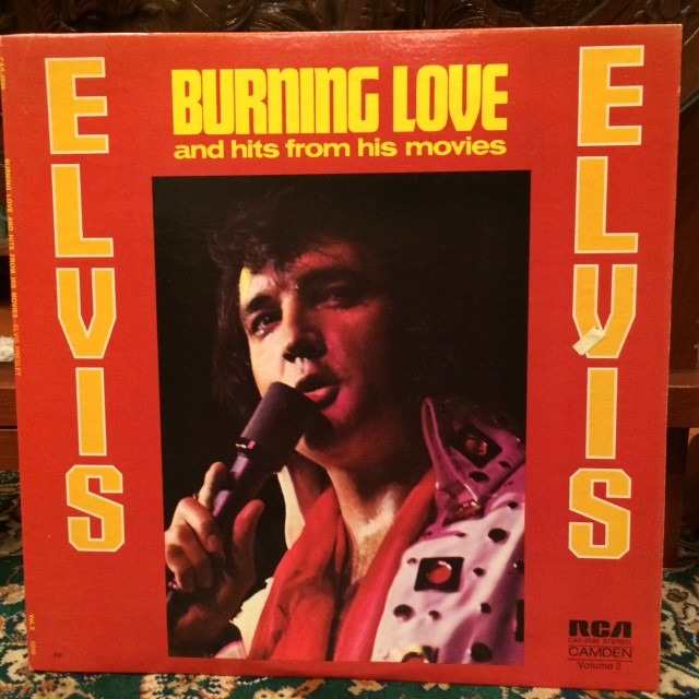 Elvis Burning Love Record RCA Album LP Vinyl Music 1972