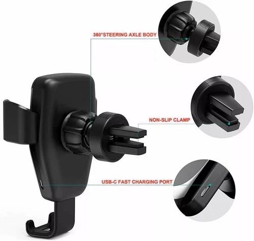 15W Car Wireless Charger Charging Automatic Mount Clamping Suction Phone Holder - Picture 9 of 19