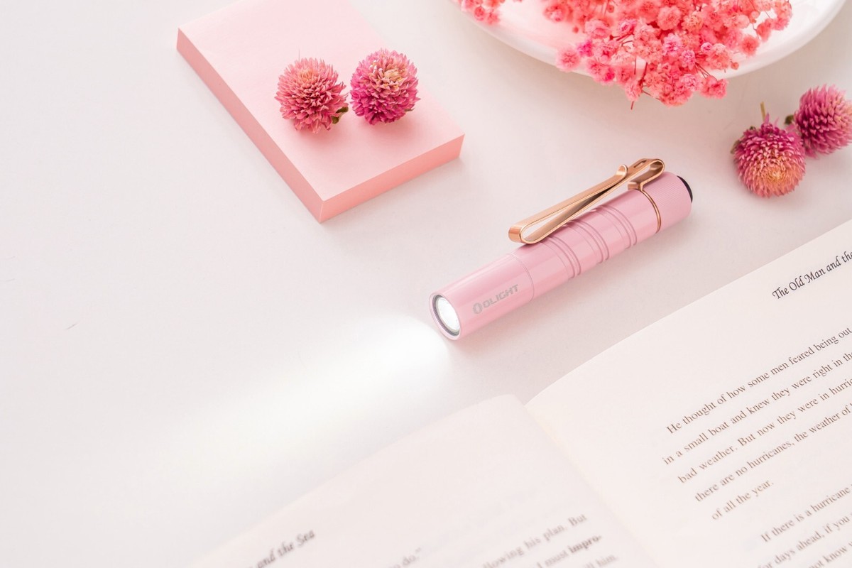 Olight I3T 2 EOS Sweet Pink Dual Output Tail Switch EDC Flashlight