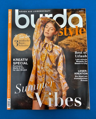 Burda Style 6/2024 mit unbenutztem Schnittmuster!! Summer Vibes ... NEU