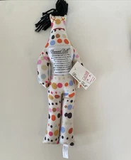 DAMMIT! DOLLS Stress Relief Squishy Polka Dots, Black Hair Doll Gag Gift 12" NWT