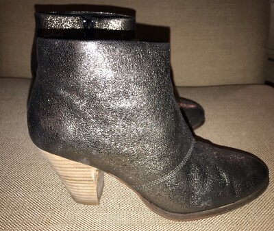 pewter ankle boots