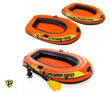 Canotto Gonfiabile Gommone Intex Explorer Pro Mod 50 - 100 - 200 da 137 a 196 cm