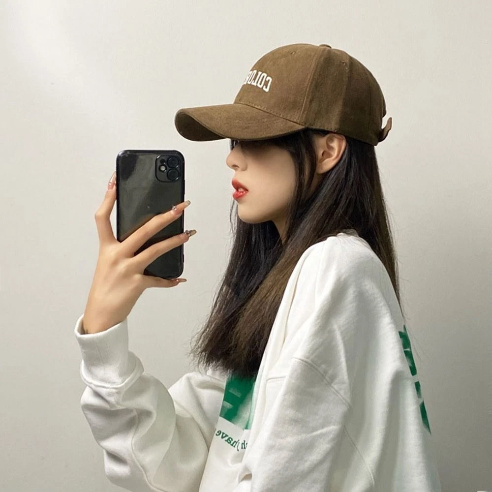 Hat Women Baseball Cap Korean Style Sun Visor Adjustable Peaked