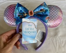 2023 Disney Ariel Little Mermaid Live Action Dinglehopper Minnie Ears Headband