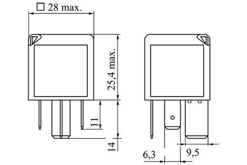 Relé de corriente principal Bosch 0 986 332 001 se adapta a Opel Zafira 1.8 furgoneta 2.0 - Imagen 5 de 11