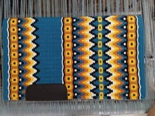 Western Show Horse Riding Handmade Saddle Pad Wool in 34 42