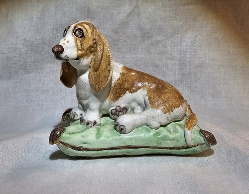 Estatuilla de perro Bassett Hound de cerámica Basil Matthews - Imagen 13 de 21