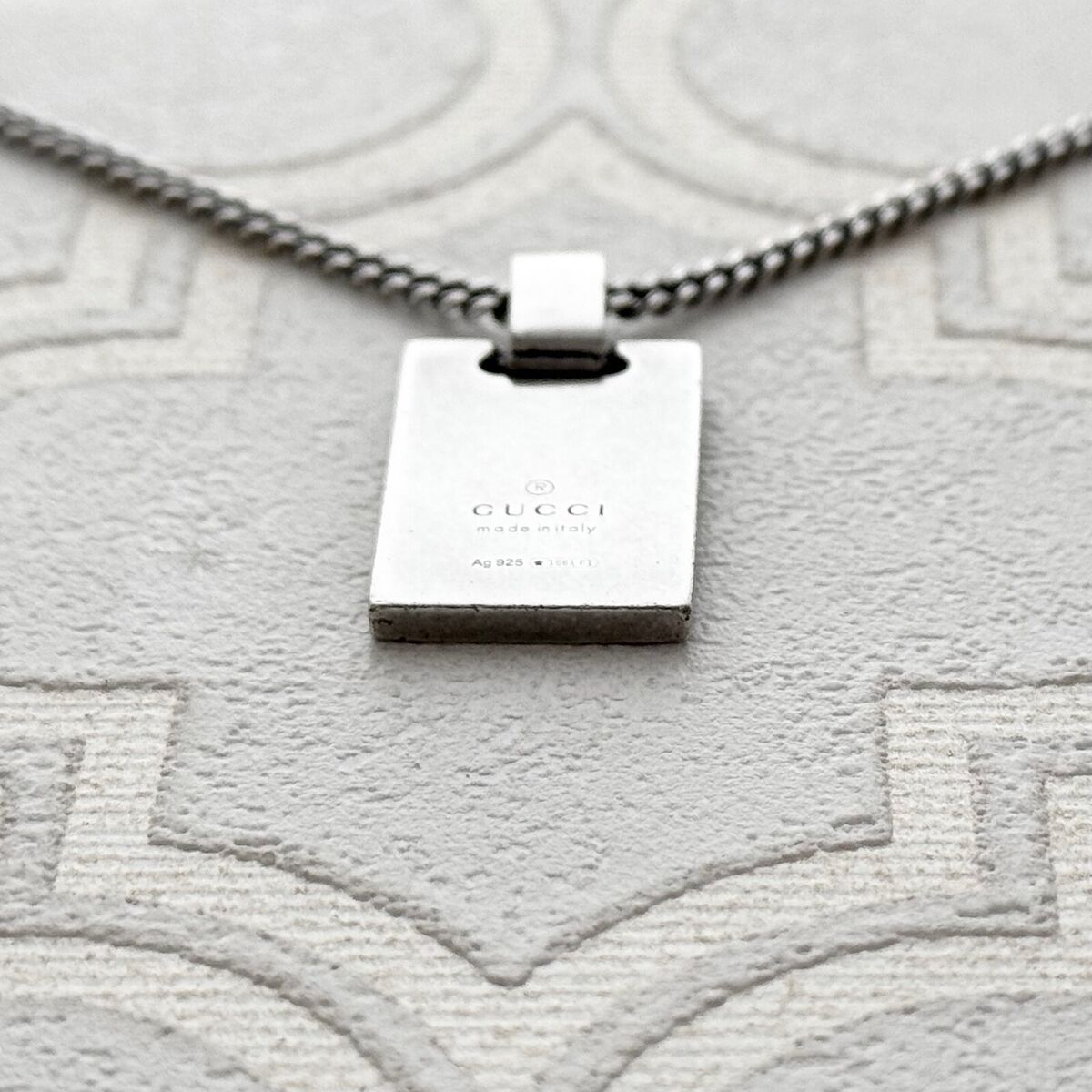 Gucci Diamantissima Sherry Line Necklace 310481 Plate silver Gucci Diamantissima Sherry Line Necklace 310481 Plate silver