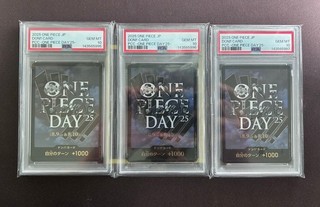 2025 One Piece JP Don !! Card PCC One Piece Day '25 Sequential 3 Cards Lot PSA10