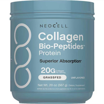 NeoCell Collagen Bio-Peptides Powder 20oz -Grassfed Protein Supplement-Advanced