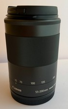 Canon EF-M 55-200mm F4.5-6.3 IS STM Lens - Black, USED but perfect