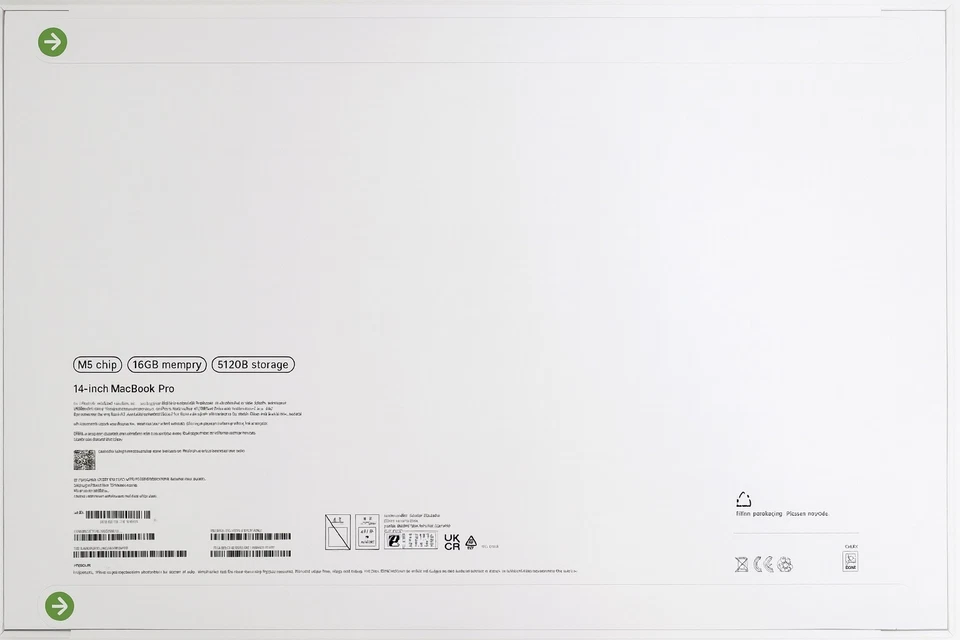 APPLE MACBOOK PRO 14" M5 2025 10C/10C 16GB RAM 512GB BLACK NEW SEALED - Image 2 of 2