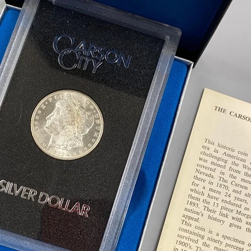 1882 CC Carson City GSA Morgan Silver $1 BU T-2 w/ogp L24405