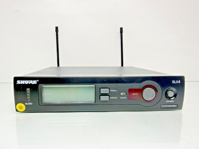 Shure SLX4 J3 572-596 MHz wireless Microphone system SLX1 Bodypack