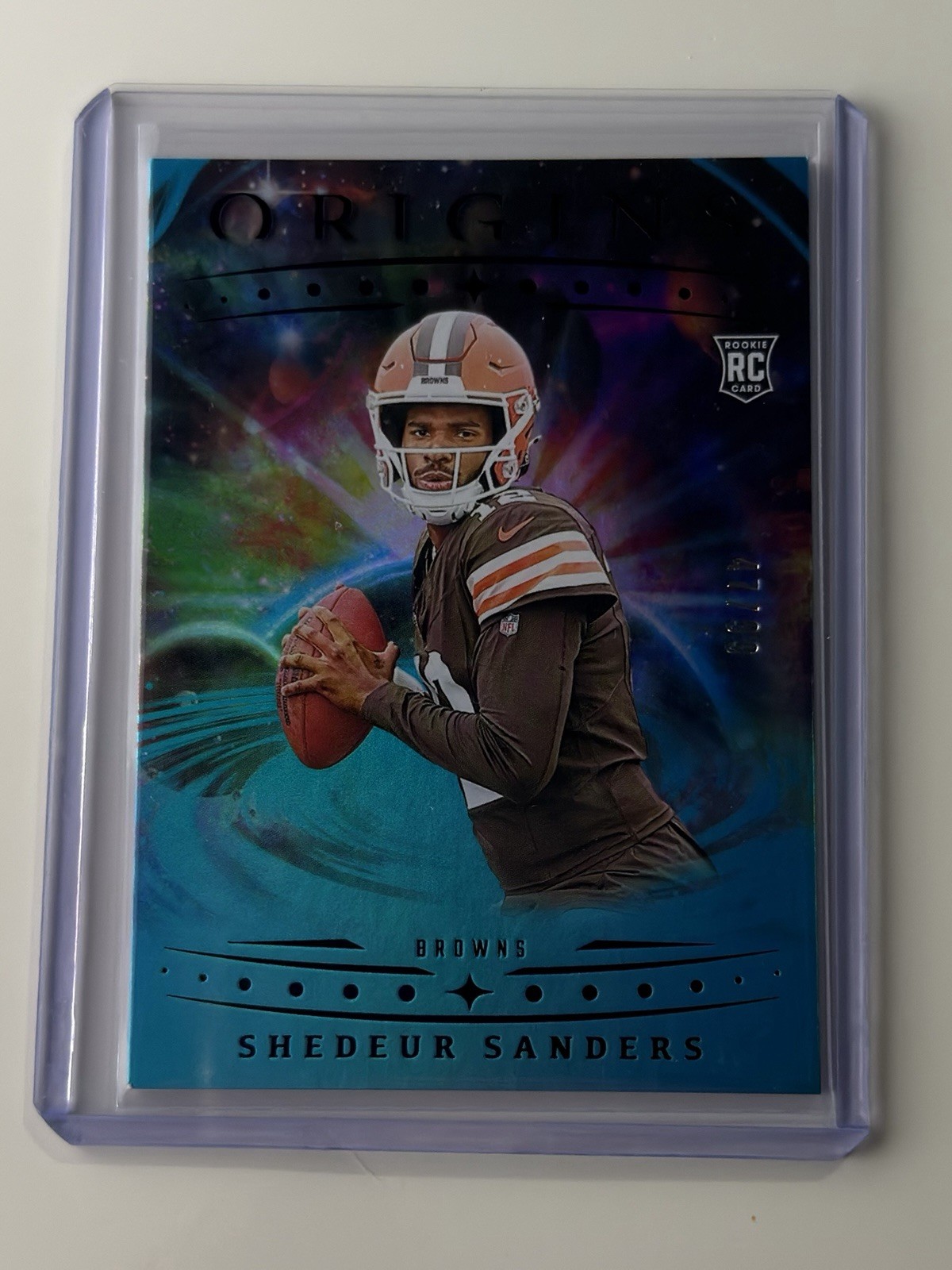 2025 Panini Origins - Rookies Shedeur Sanders #107 Blue /99  Browns RC