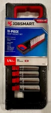Job Smart 11 Piece Deep Socket Set 1/4” Drive