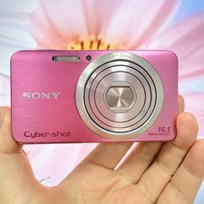 Sony Cyber-shot DSC-W630 Digital Camera 16.1MP Violet Compact from Japan Pink
