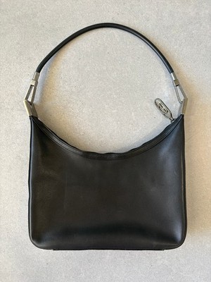 Authentic vintage ''Gucci'' Bag leather black shoulder GG