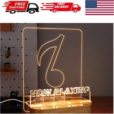 LED Illuminated Vinyl Record Stand - Stylish Wood Acrylic Display Holder