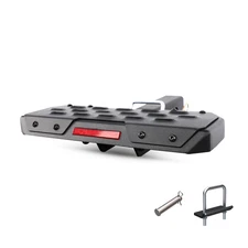 For 2" Receiver Trailer Hitch Rear Bumper Towing Step Pedal For SUV Truck Van